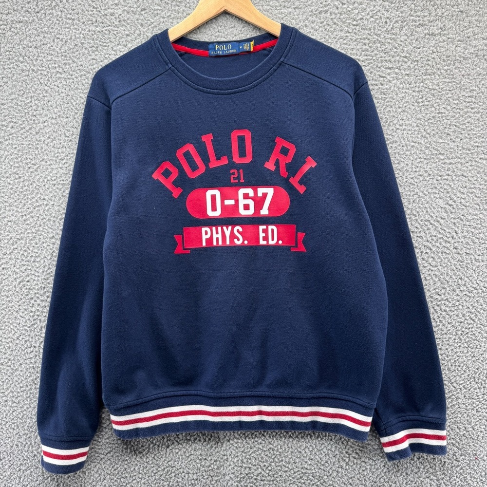 Polo Ralph Lauren Sweatshirt Mens Medium Crewneck Physical Education